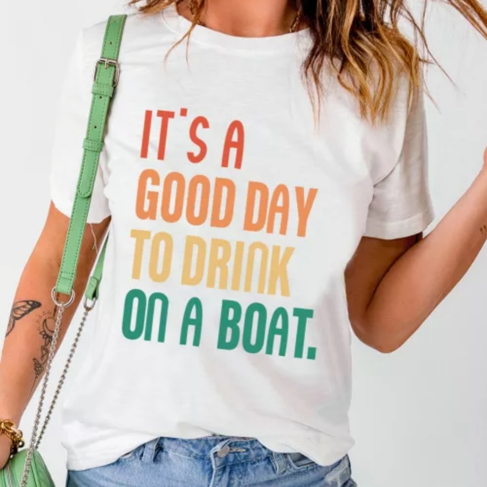 New boutique crewneck boating tee - Picture 2 of 8